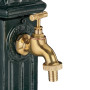 relaxdays Fontaines sur Pied angulaireen Style antiquecolonnes Eau et Bassin, Vert foncé