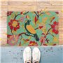 avec Oiseau et Motif Floral