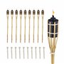 Relaxdays Torche de Jardin en Bambou