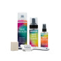 Bama Kit 5 pièces nettoyant spray protecteur désodorisant brosse double gomme pour cuir et tissu
