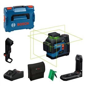Bosch Professional laser lignes GLL 12V-100-33 CG (3 lignes laser vertes sur 360°