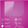 atFoliX Protection Écran Film de verre en plastique compatible avec Nintendo GameBoy Verre film protecteur, 9H Hybrid-Glass FX P