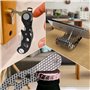 welsberg Porte clés organisateur, porte clés compact, porte clés multi outils pliable intelligent et léger avec décapsuleur port