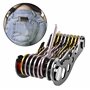 welsberg Porte clés organisateur, porte clés compact, porte clés multi outils pliable intelligent et léger avec décapsuleur port