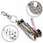 welsberg Porte clés organisateur, porte clés compact, porte clés multi outils pliable intelligent et léger avec décapsuleur port