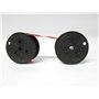 Ink Ribbon Black / Red for Olympia CPD 5212 Ink Ribbon Spool for Olympia CPD 5212 Original Fabric Ink Ribbon