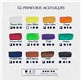 Artina Kit Peinture Coffret Peinture Leonardo - Set Peinture 45 pièces – Peinture Acrylique, Crayons de Couleur, Pastels à l’Hui