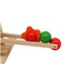 Infantastic® Circuit Billes en Bois - avec 4 Boules Multicolores et 2 Jouets Roulants, pour Enfants de 1 an et Plus - Parcours, 
