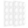 Navaris 24x Tampon élastique en Silicone - Autoadhésif en Silicone pour Les Murs, armoires et Le Verre Ø 22mm - Kit de 24 butoir