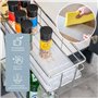 bremermann Tiroir télescopique à 2 étages et étagères, tiroir de cuisine avec système de fermeture amortie, idéal comme porte-bo