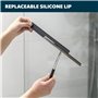 bremermann Raclette de Douche à Suspendre à la paroi de Douche, en Acier Inoxydable et Silicone