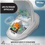 Lot de 10 sacs d'aspirateur pour Siemens VS55E00 et VS59E20 Super XS Dino E 5 couches avec fermeture hygiénique - Type de sac BS