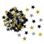 Oblique Unique® Confettis étoiles dorées paillettes argent noir étoile litière décoration de table pièces à disperser pour Noël