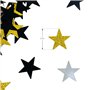 Oblique Unique® Confettis étoiles dorées paillettes argent noir étoile litière décoration de table pièces à disperser pour Noël,