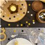Oblique Unique® Confettis étoiles dorées paillettes argent noir étoile litière décoration de table pièces à disperser pour Noël,