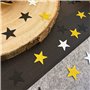 Oblique Unique® Confettis étoiles dorées paillettes argent noir étoile litière décoration de table pièces à disperser pour Noël,