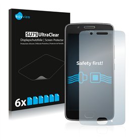 savvies Protection Ecran pour Lenovo Moto G5 (6 Pièces) - Film Protection Ultra Clair