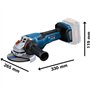 Bosch Professional BITURBO Meuleuse angulaire sans-fil GWS 18V-15 P (performances équivalentes à 1 500 W en filaire, sans batter