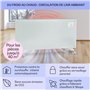 Klarstein Radiateur Electrique Mobile, Chauffage Electrique Mural Intelligent 2000W à Faible Consommation d'Energie pour Maison,