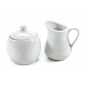 Pot à lait et sucrier en céramique