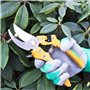 GRÜNTEK Sécateur de Jardin Cisaille Acier Inox. Sécateur à Lame Franche Universel. Coupe Ø à 18 mm. Ciseaux de jardinage Albatro