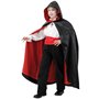 KarnevalsTeufel Costume pour enfant Cape avec capuche Noirrouge Accessoire de costume pour diable Dracula ou d'autres costumes d
