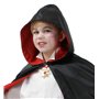 KarnevalsTeufel Costume pour enfant Cape avec capuche Noirrouge Accessoire de costume pour diable Dracula ou d'autres costumes d