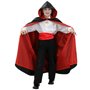 KarnevalsTeufel Costume pour enfant Cape avec capuche Noirrouge Accessoire de costume pour diable Dracula ou d'autres costumes d