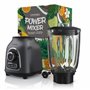 Arendo - Mixeur blender inox - Blender mixeur 1400 W avec récipient en verre 1,75 L - Couteau à 6 lames en inox - 3 programme, C