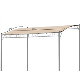 Quick Star Toit de Rechange pour pergola Sable 250 x 300 cm