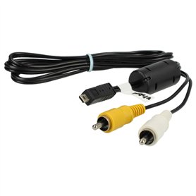 vhbw Adaptateur audio video AV câble en composite remplace Nikon EG-CP14 pour appareil photo