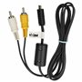 vhbw Adaptateur audio video AV câble en composite remplace Nikon EG-CP14 pour appareil photo