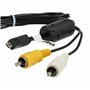 vhbw Adaptateur audio video AV câble en composite remplace Nikon EG-CP14 pour appareil photo