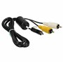 vhbw Adaptateur audio video AV câble en composite remplace Nikon EG-CP14 pour appareil photo