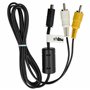 vhbw Adaptateur audio video AV câble en composite remplace Nikon EG-CP14 pour appareil photo
