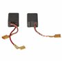 vhbw 2x balais de charbon 26 x 12,5 x 7 mm compatible avec Hilti TE704, TE705, TE74, TE75, TE76 outil électrique