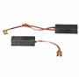 vhbw 2x balais de charbon 26 x 12,5 x 7 mm compatible avec Hilti TE704, TE705, TE74, TE75, TE76 outil électrique