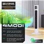 Brandson Premium Ventilateur Colonne ECO avec moteur DC 35 Watt – extrêmement silencieux – commande par appli – commande vocale 