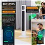 Brandson Premium Ventilateur Colonne ECO avec moteur DC 35 Watt – extrêmement silencieux – commande par appli – commande vocale 