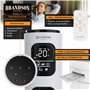 Brandson Premium Ventilateur Colonne ECO avec moteur DC 35 Watt – extrêmement silencieux – commande par appli – commande vocale 