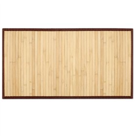 Navaris tapis de bain en bambou - Tapis en bois naturel antidérapant pour salle de bain douche baignoire cuisine terrasse ou aut