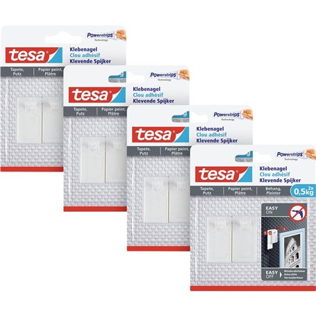 tesa Clou Adhésif pour Papier Peint & Plâtre 0