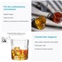 Intirilife Verres à Whisky 'Clasic' - 200ml - Lot de 6 verres à eau en cristal, verre sans plomb - lavable au lave-vaisselle, ve