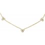 Fossil Collier Station en Acier Inoxydable Ton Or Sutton Trio Glitz pour Femmes, Jf04115710