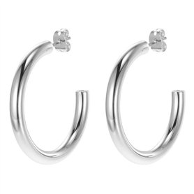 Boucles d´oreilles Femme Michael Kors SMALL HOOP Acier inoxydable Argenté
