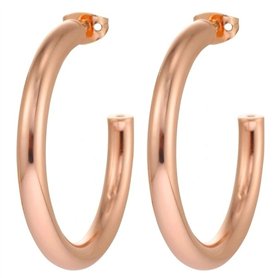 Boucles d´oreilles Femme Michael Kors SMALL HOOP Acier inoxydable Or rose