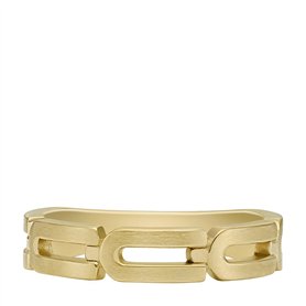Fossil Bague chaîne Heritage D-Link Fossil en acier inoxydable