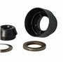 vhbw Manchon de protection de mandrin compatible avec BTI BHE 2-24 LR marteau perforateur, perceuse, noir/argenté