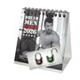 Calendrier de table sexy Dream Men - 10 cm x 10 cm - Pour homme érotique 2026 Seelenzauber