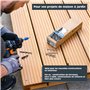 HELPMATE - Vis pour terrasse 5x70 acier inoxydable A2-50 vis pour planches + 2 embouts T25 - Vis pour l'extérieur (construction 